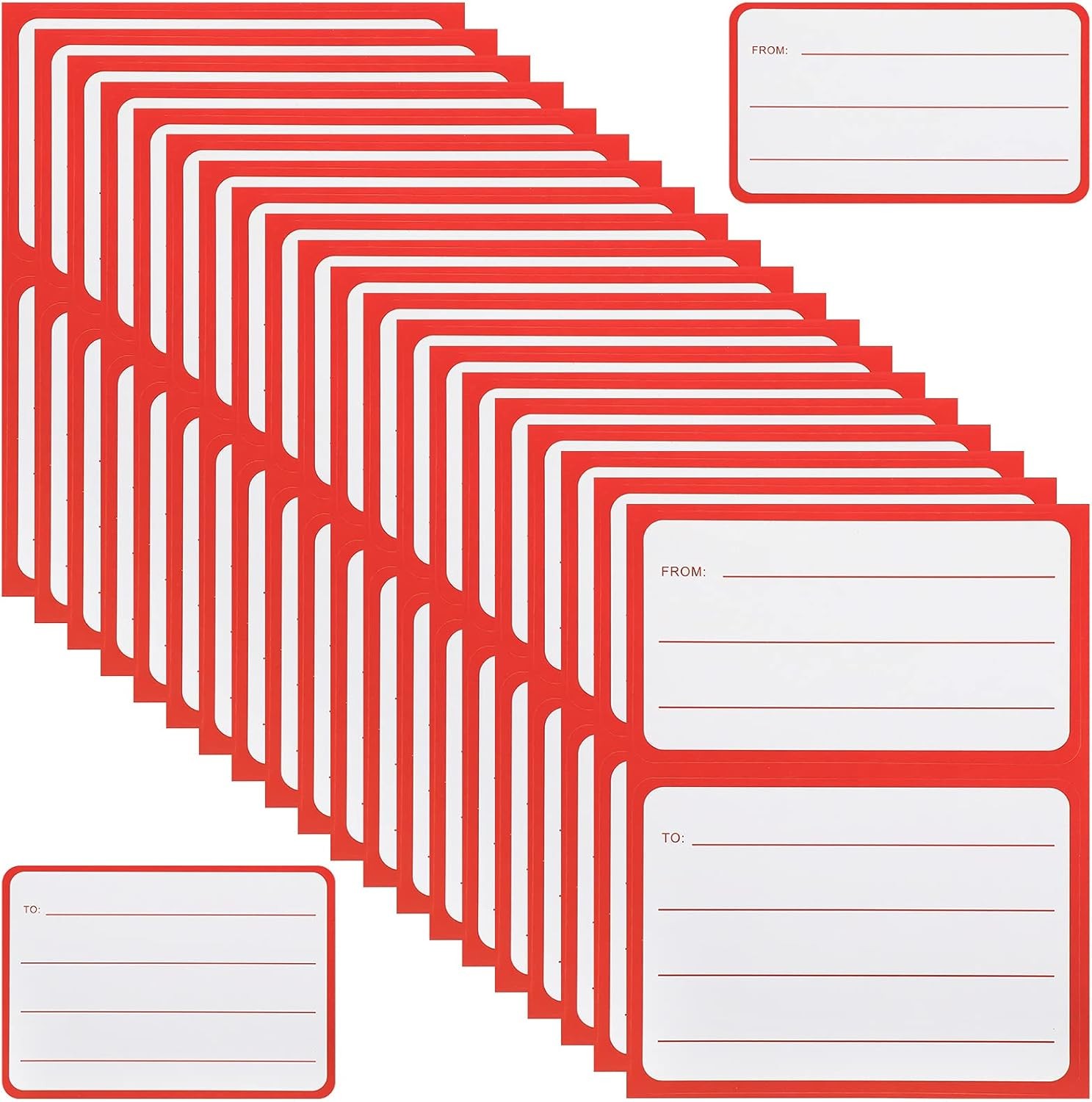50 Sheets/100 Pcs to from All-Purpose Address Mailing Labels, Self Adhesive Mail