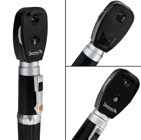 SereneLife 2‑in‑1 Ophthalmoscope & Otoscope Kit