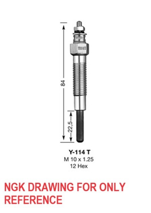 MM409510 32A66-03100 GLOW PLUG FOR MITSUBISHI S4S S6S FOR BOLENS 5606-665-7300-0