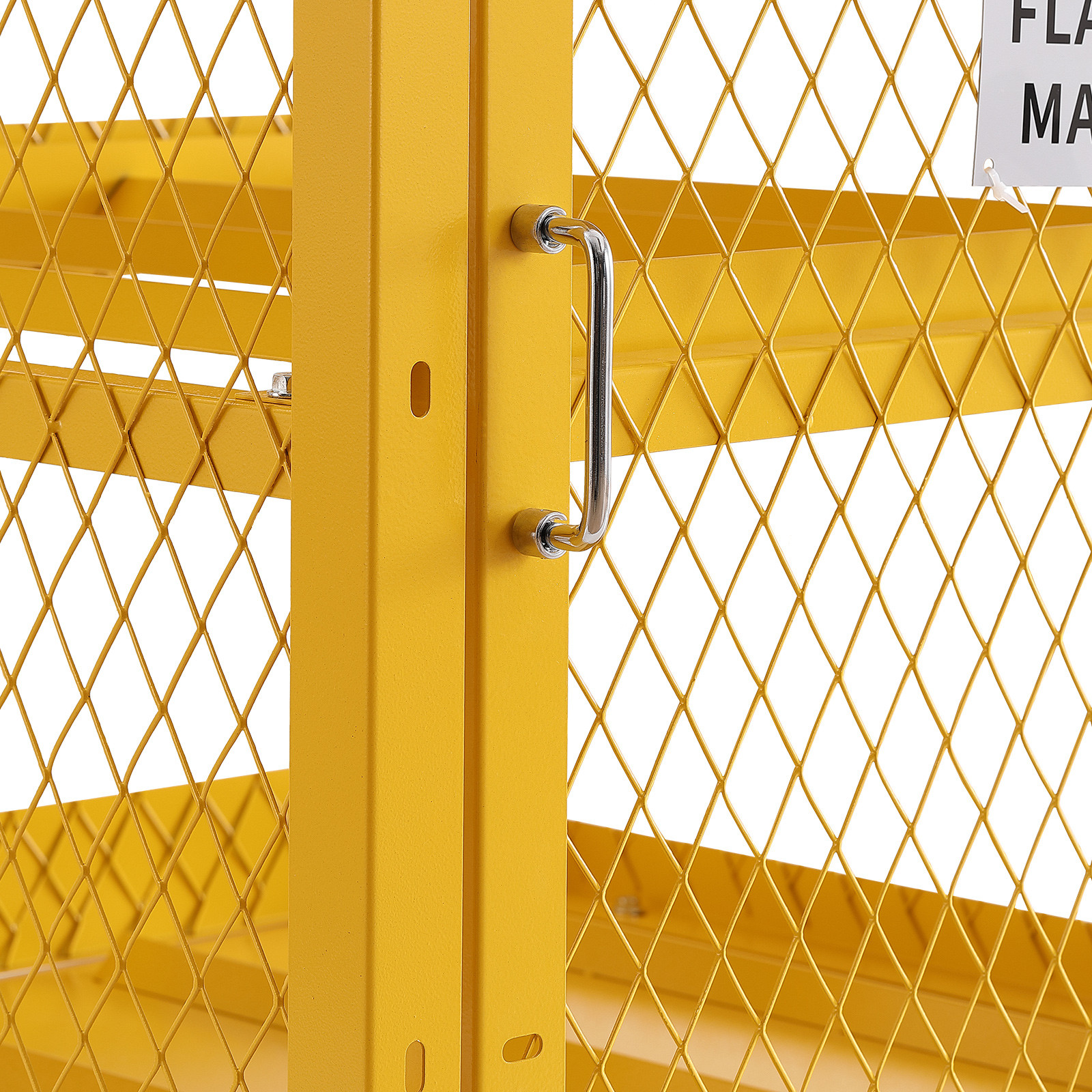 VEVOR Horizontal Cylinder Storage Cabinet 4x33lb Capacity Propane Storage Cage