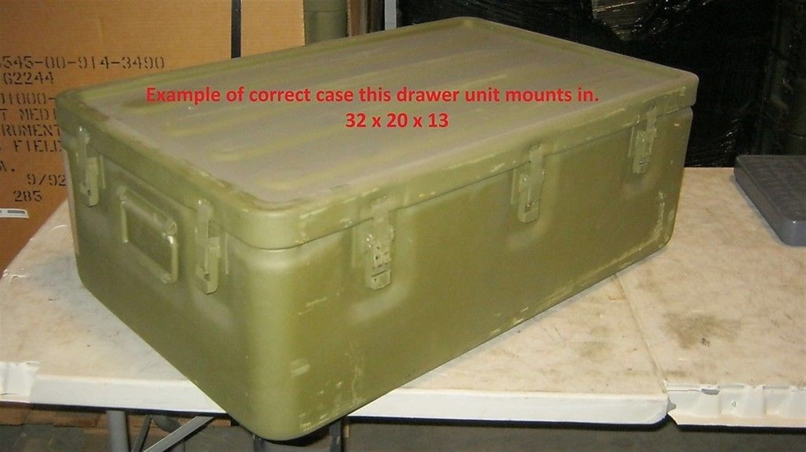 32x20x11 Case 22 Drawer Insert Unit for Aluminum Military Medical Supply Chest