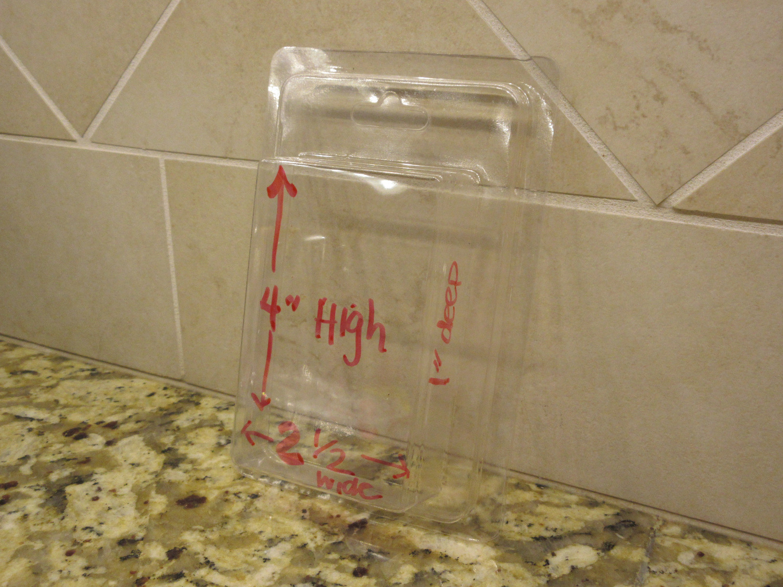 SMALL QTY 50 CLAMSHELL BLISTER PACKS CLEAR BOXES HANGING PACKAGING 2.5″x 4″x1″