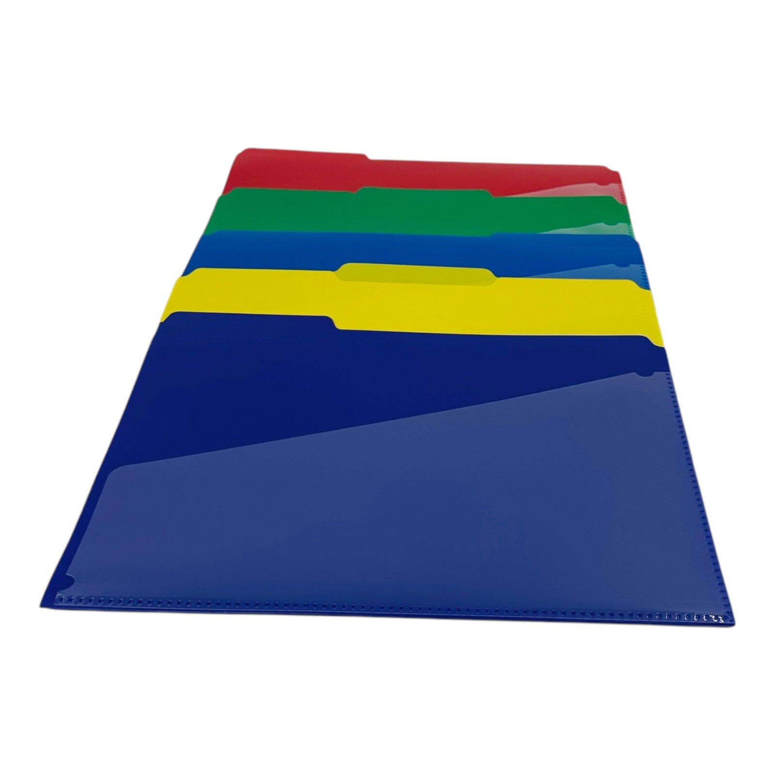 30 Count Smead Letter Size Poly File Folders w/ Slash Pocket 1/3-Cut Assorted