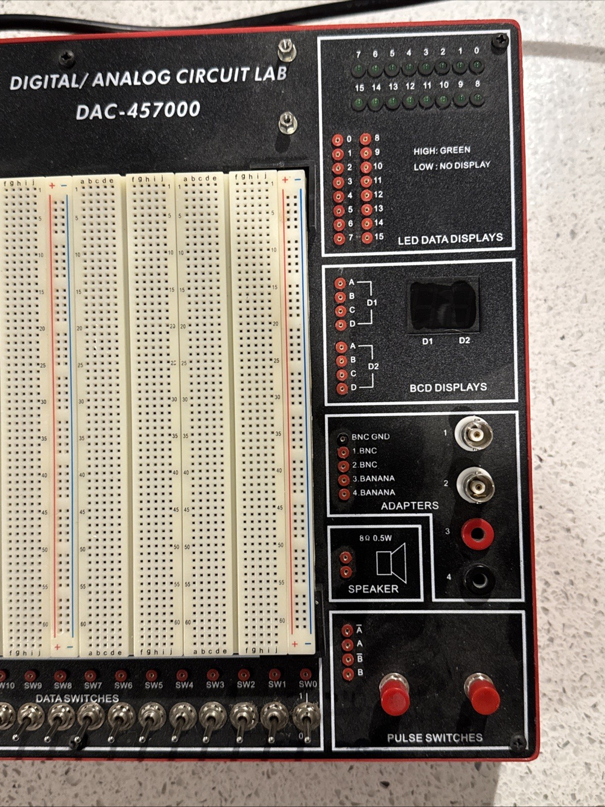 Sun Equipment Dac-457000 Digital And Analog Design Laboratory Breadboard