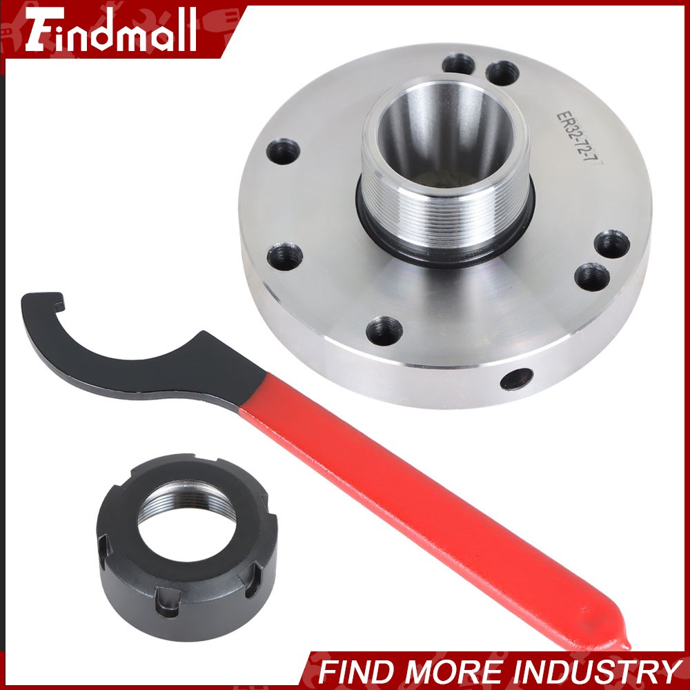 Findmall ER-32 Collet Chuck 100mm Diameter Compact Lathe For Milling Tool