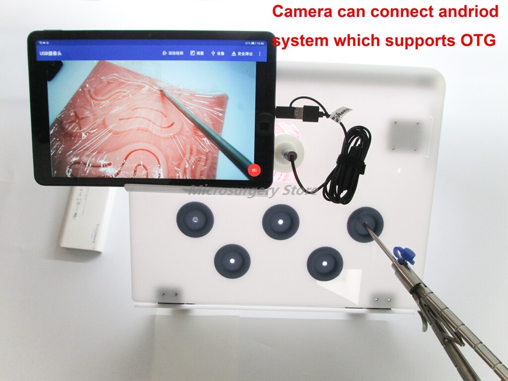 Surgery Practicing Laparoscopic Training Box with HD camera and Training Pads
