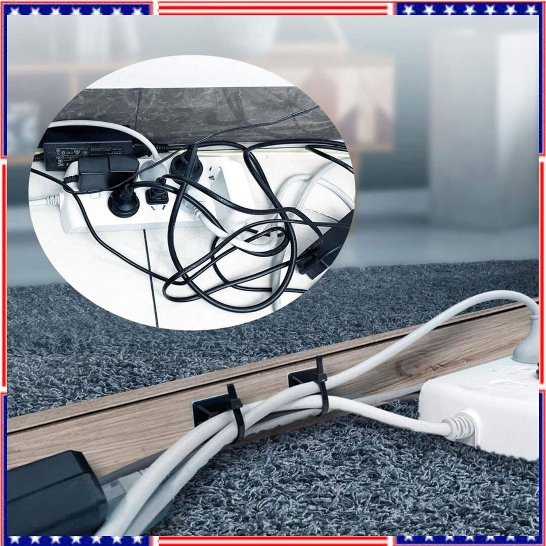 Cable Tie Mount Zip Tie Adhesive Backed Mounts Stick On Wire Holder Screw Hole