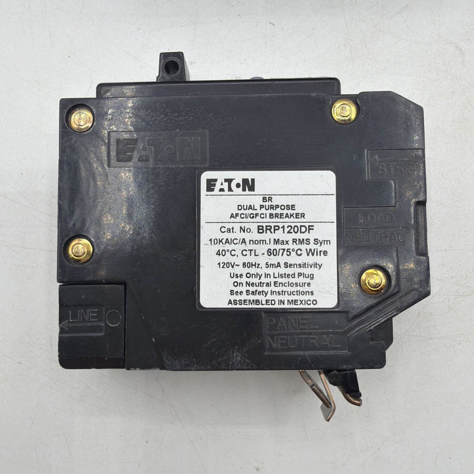 10 PCS Eaton BRP120DF 20A Dual Function Circuit Breaker Free Shipping NSB