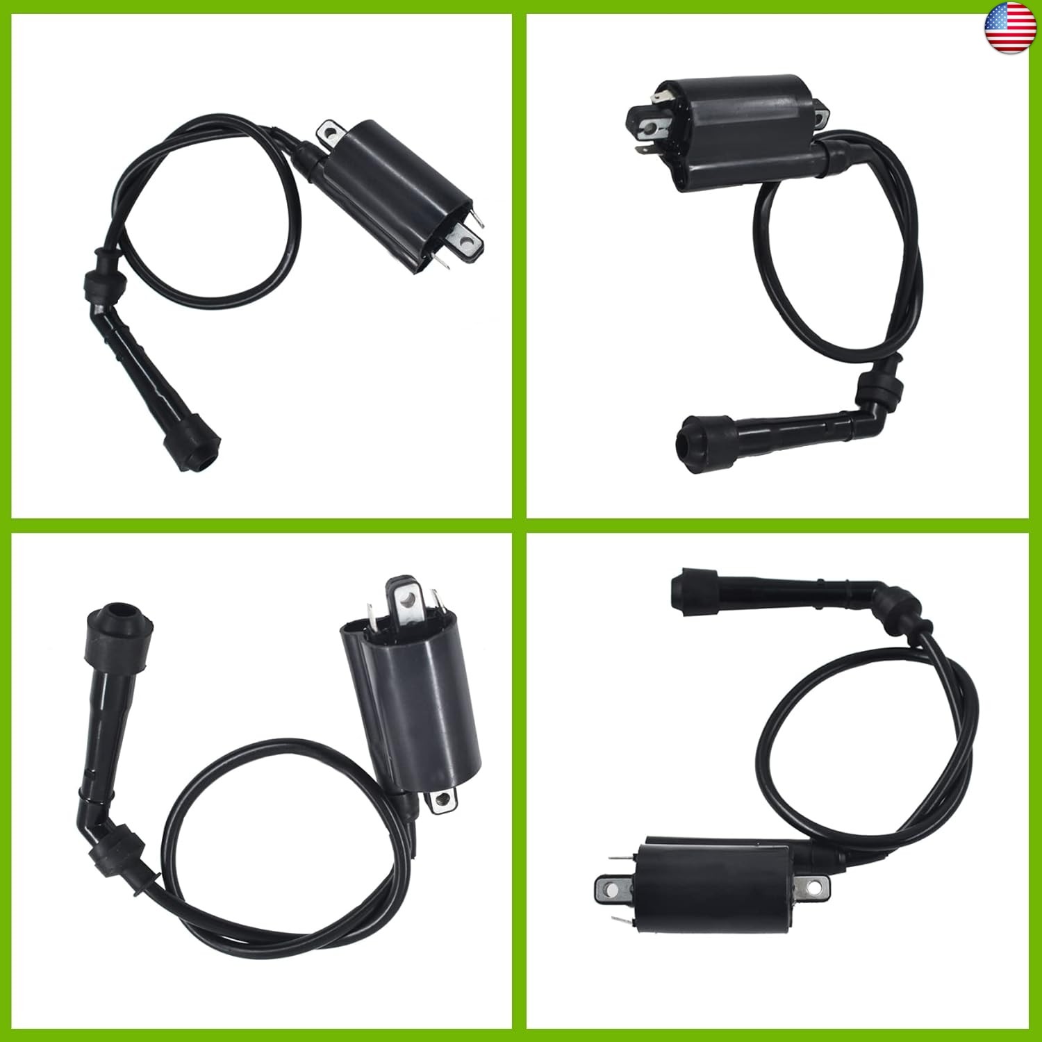 waltyotur 2Pcs Motorcycle Ignition Coils Replacement for Kawasaki EX500 EX500A