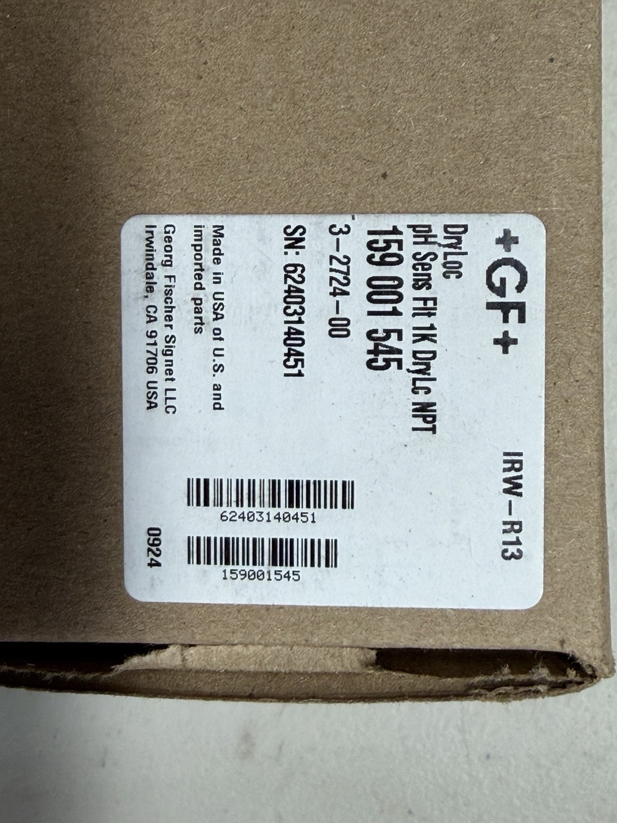 3x GF 3-2724-00 PH Probe Electrode 3-2724-00 159001545