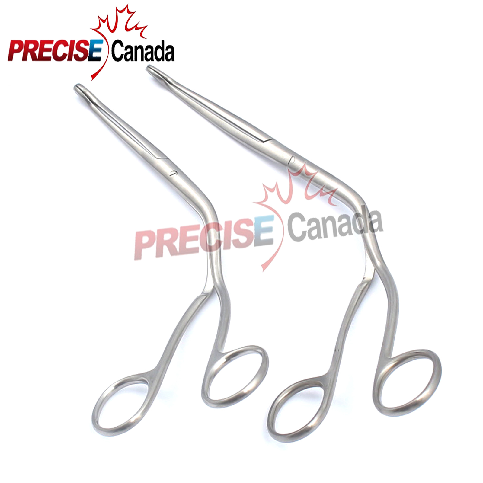 PRECISE CANADA 2 Curved Magill Forceps 8″ & 10″