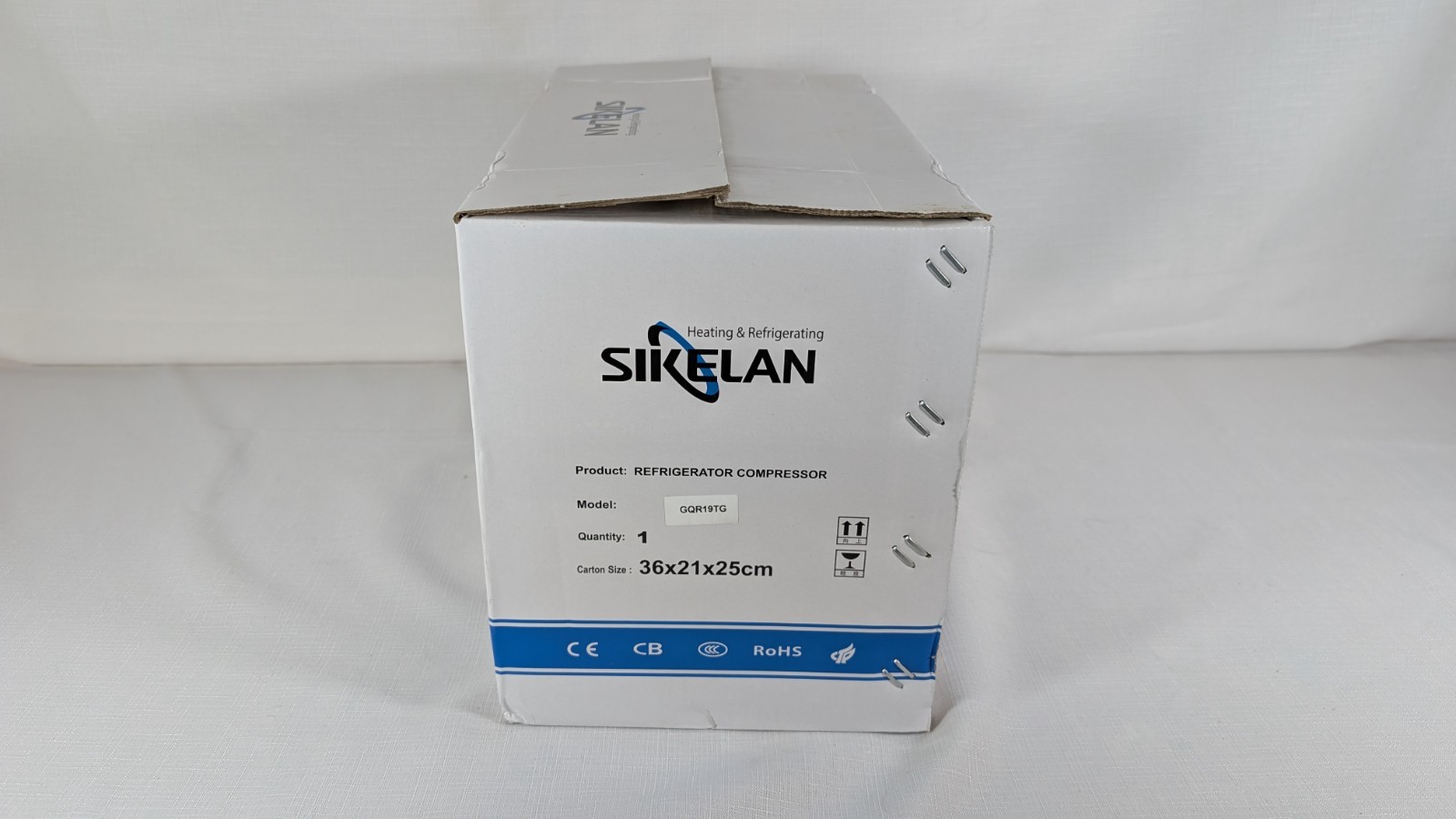 Sikelan GQR19TG Refrigeration Compressor 3/4HP 5613BTU 220-240V R134a HBP