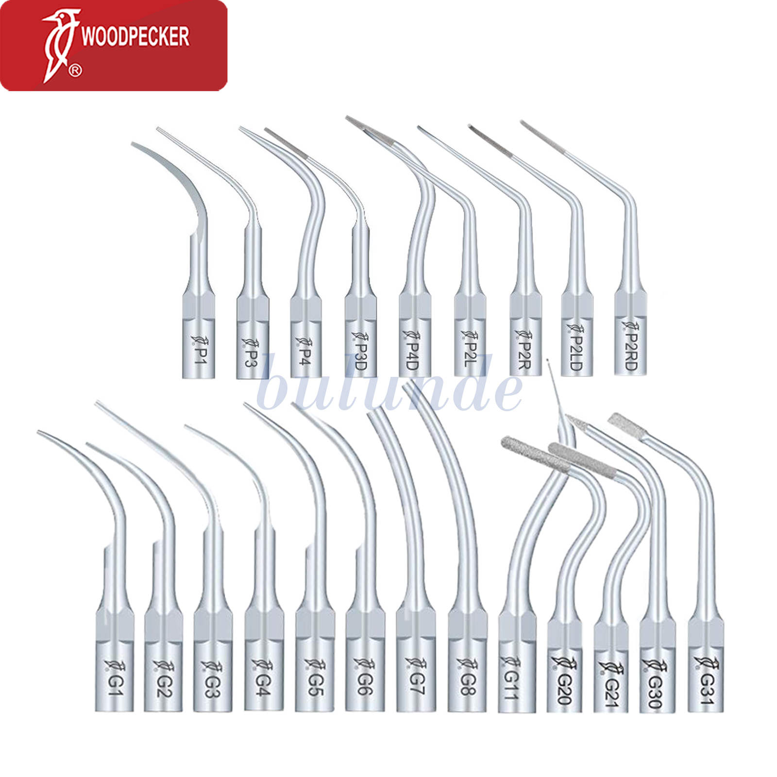 Woodpecker Dental Ultrasonic Scaler Tips Endo Perio Root Canal Fit EMS Handpiece