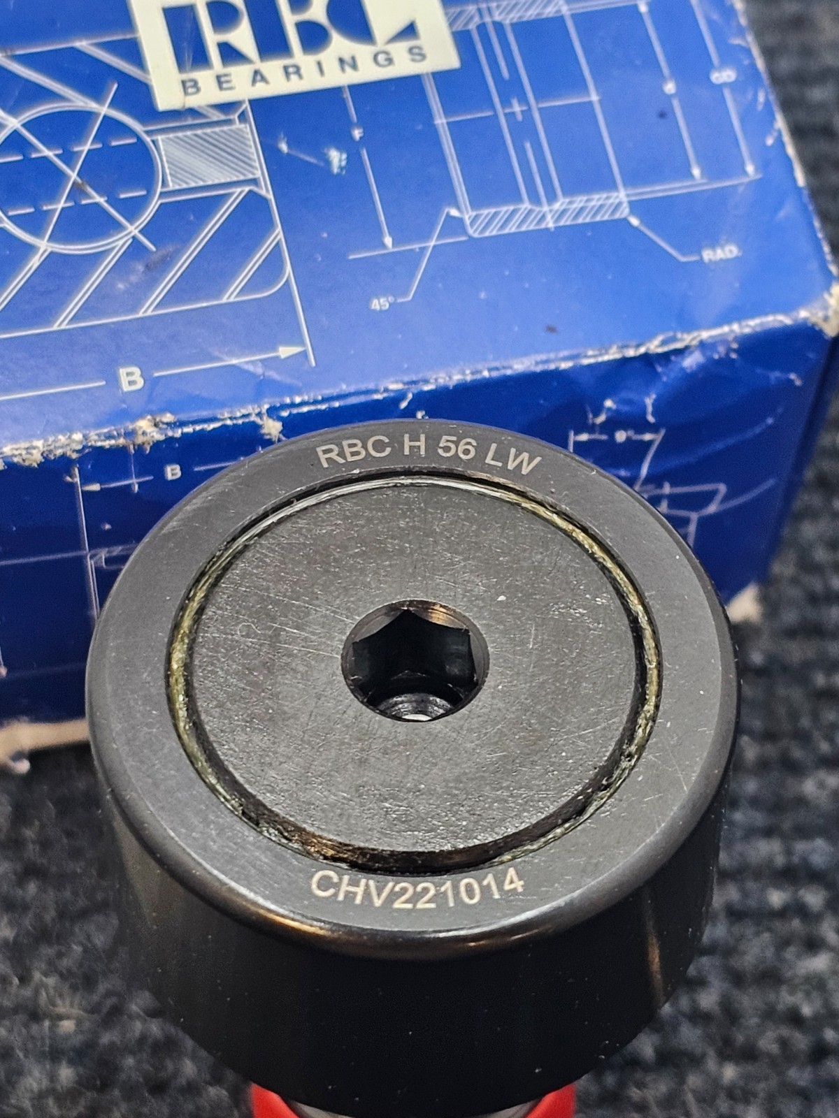 RBC Bearings H56LW: Flat Cam Follower CHV221014