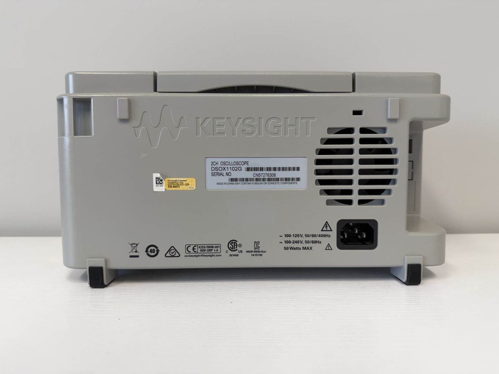 KEYSIGHT DSOX1102G: Oscilloscope 2 Channel 100MHz