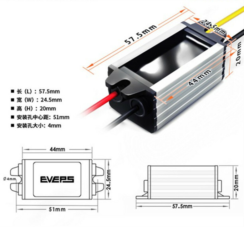 DC 8-40V to 3.3V 5A 16W waterproof transformer module power converter