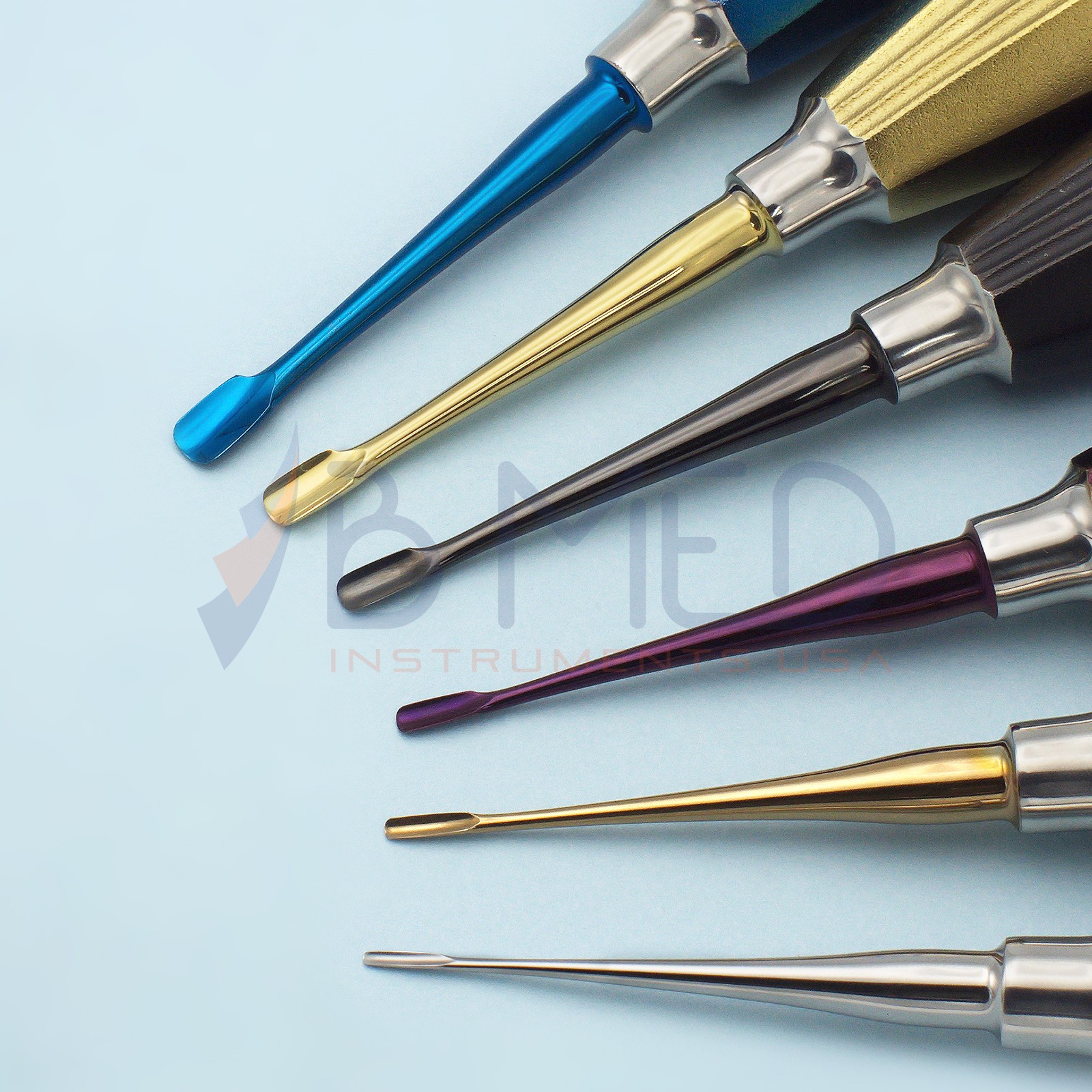 Dental Wing Winged Root Elevators Set Titanium Luxating PDL Surgical Veterinary