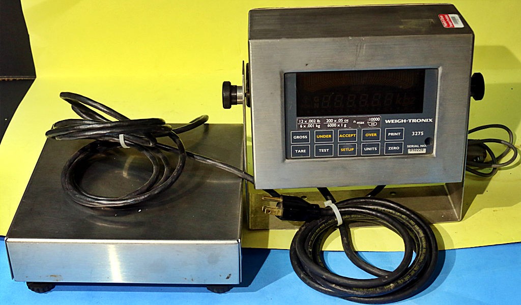 Avery Weigh-tronix 3275 Checkweigher 12lb x .002 200oz x .05 6kg x .001