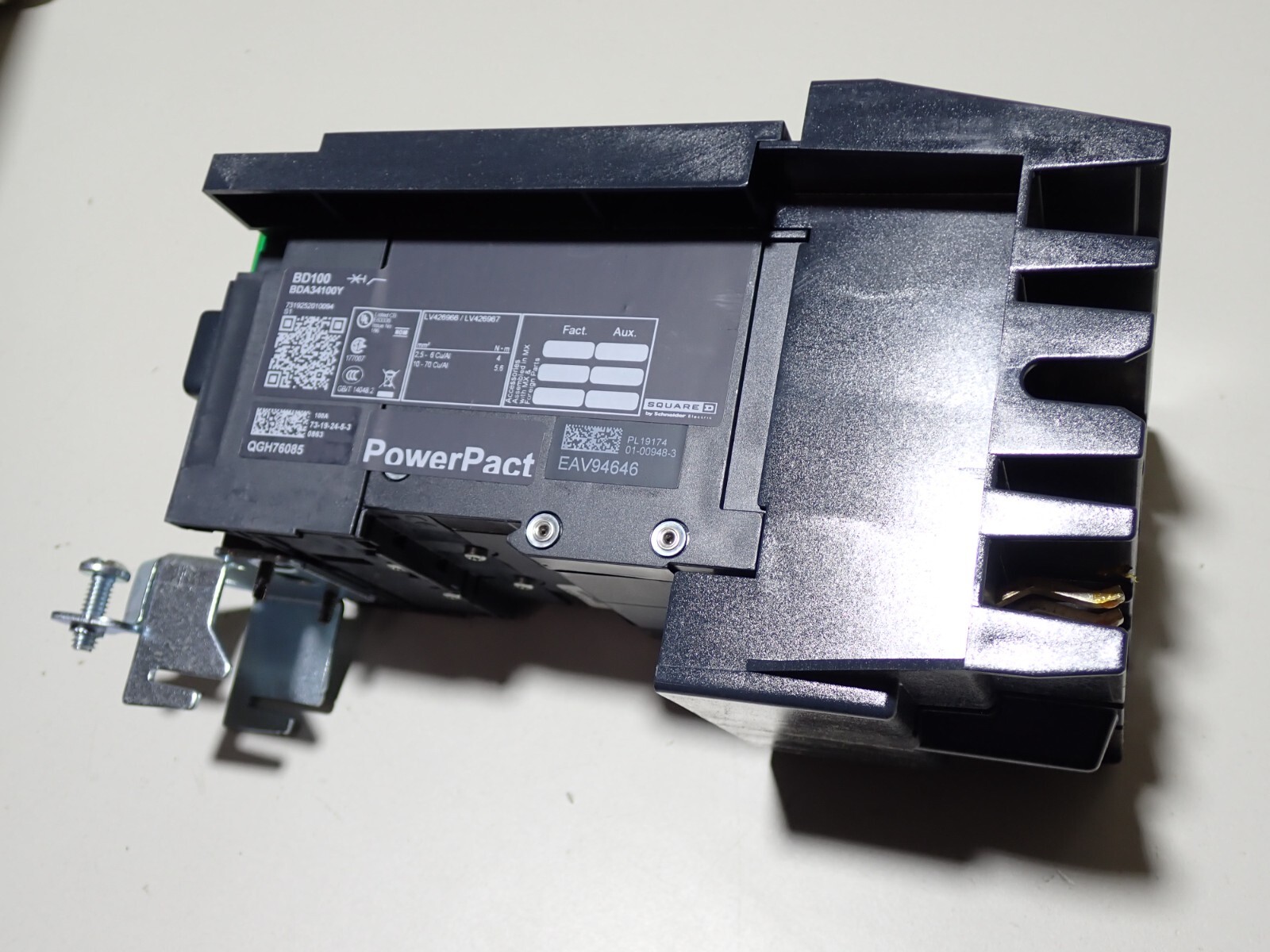 BDA34100Y SQUARE D 100A PowerPact B Circuit Breaker NEW