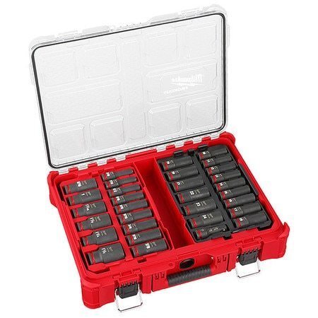 Milwaukee Tool 49-66-6806 31 Pc. Shockwave Impact Duty 1/2 In. Drive Sae And