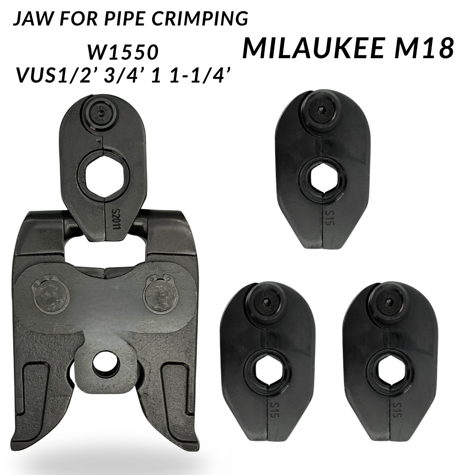 Milwaukee M12 Rotating Press Jaw Ring Set US Standard Fittings 1/2”–1”