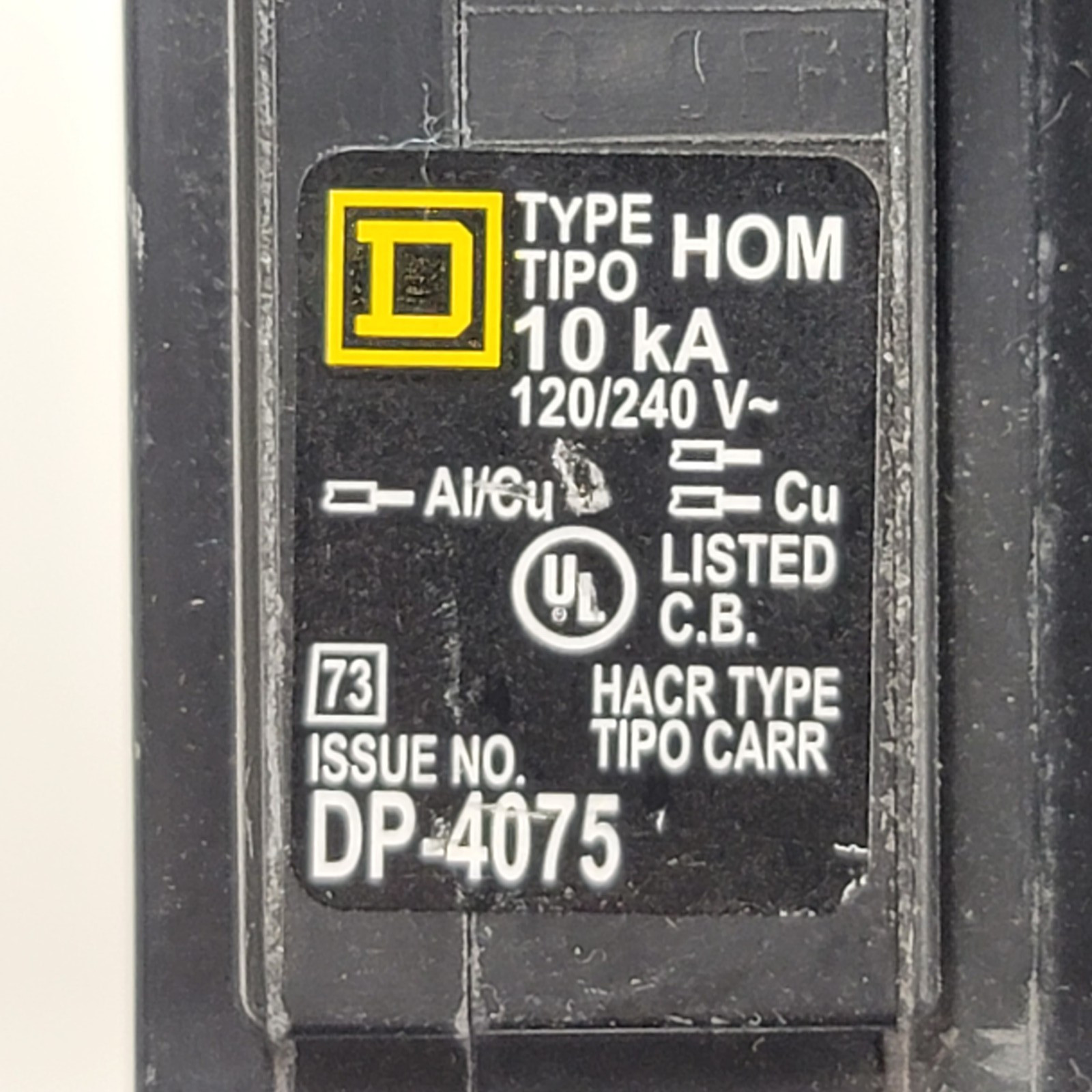 Square D HOM220 20A 2 Pole Circuit Breaker Homeline 120/240V Common trip NEW