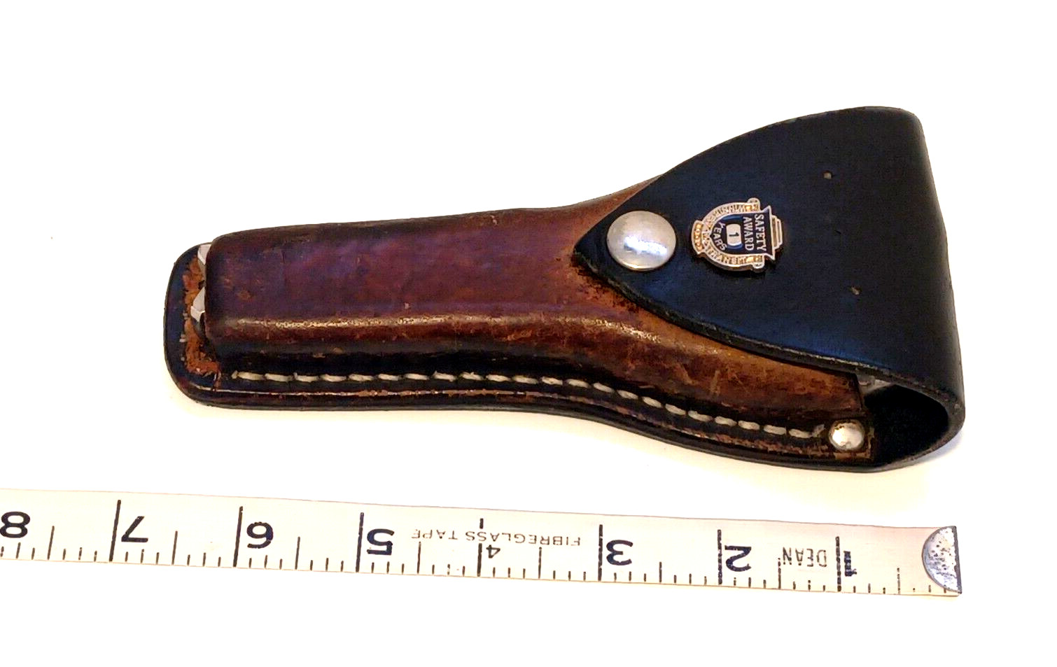 Vintage Winnipeg Transit Hole Ticket Punch B-V Leather Case Safety Award 1 Years