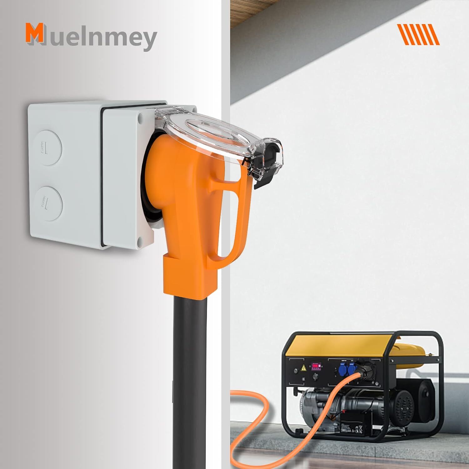 50Amp Power Outlet Box Receptacle Outdoor Dustproof Weatherproof Generators