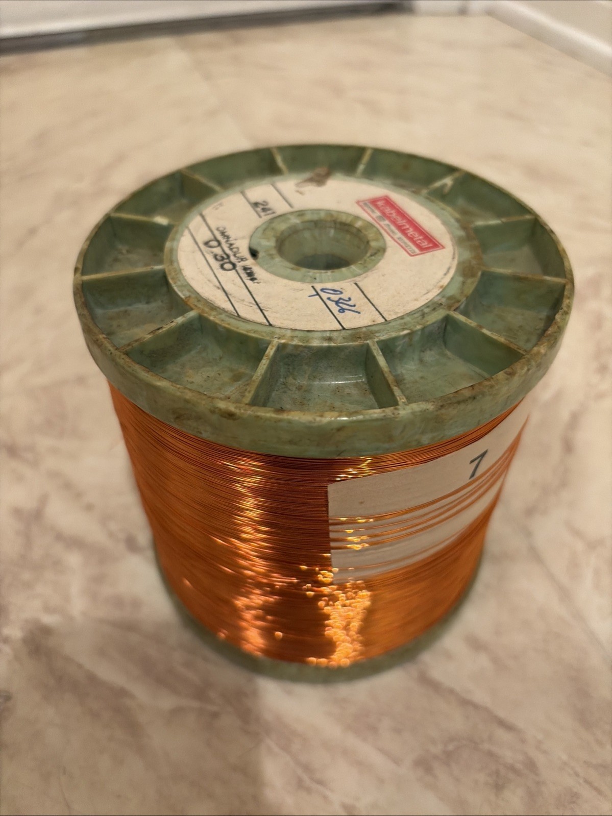 Vintage Kabelmetal Germany Copper Wire 0.30 mm 9 lb Spool NEW!!