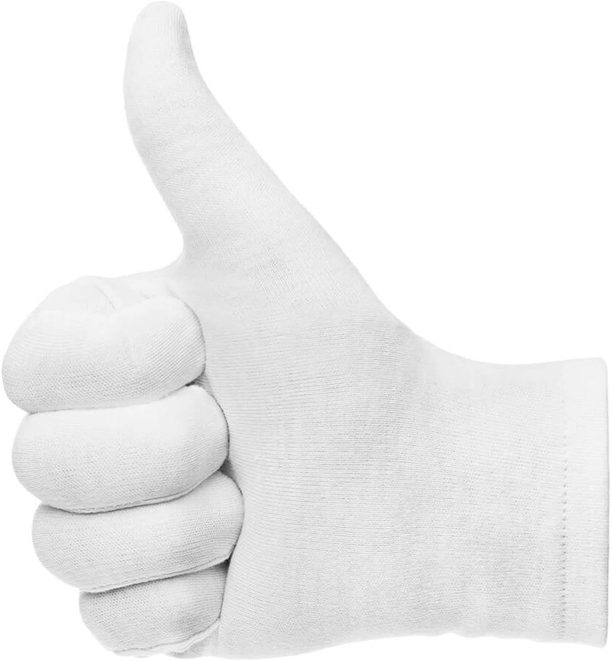 Cotton Gloves, 3 Pairs White Cotton Gloves Gloves for Women Men Eczema Dry Ha…