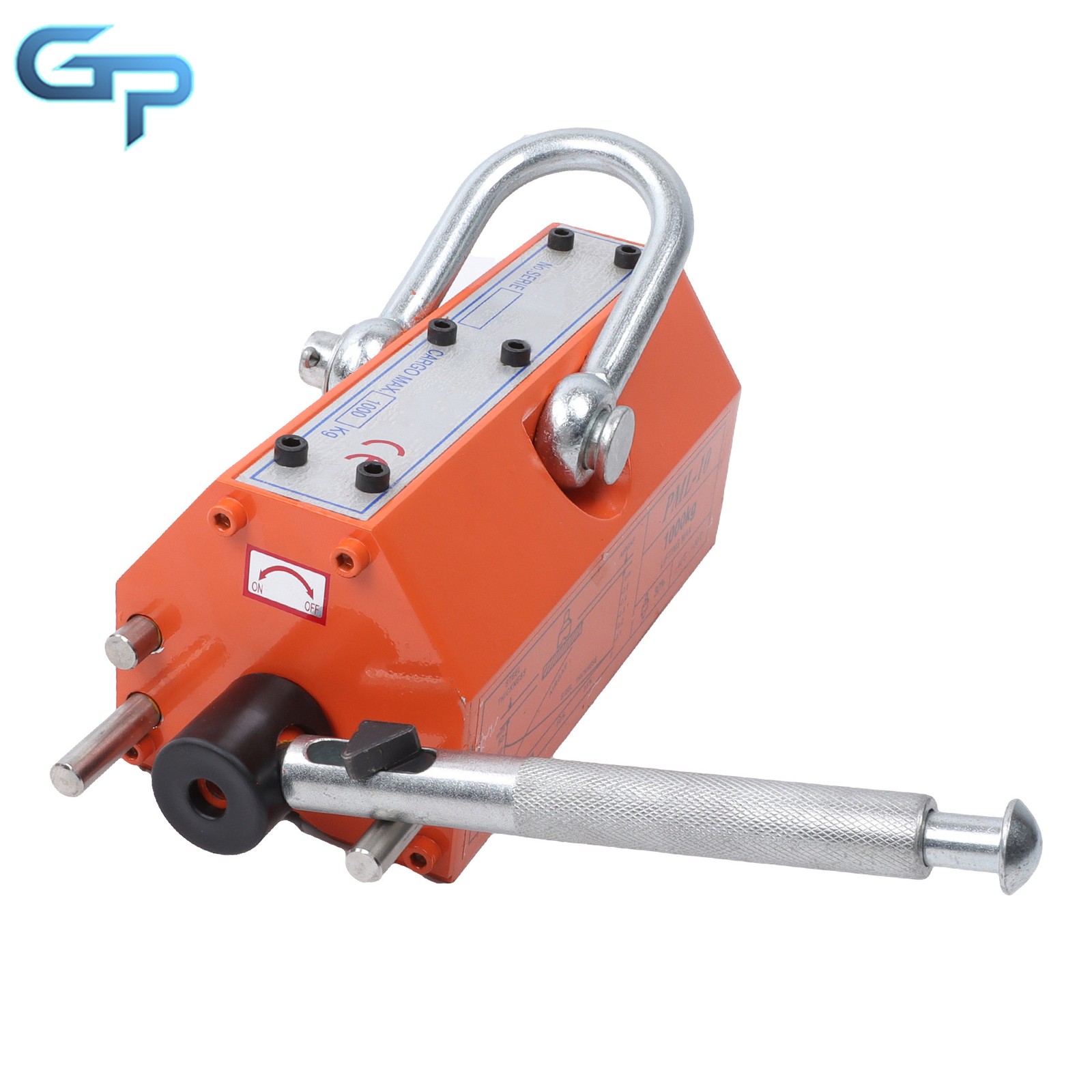 Neodymium Hoist 2200Lbs/1000kg Magnetic Lifter Lifting Magnet 2 Safety Factor