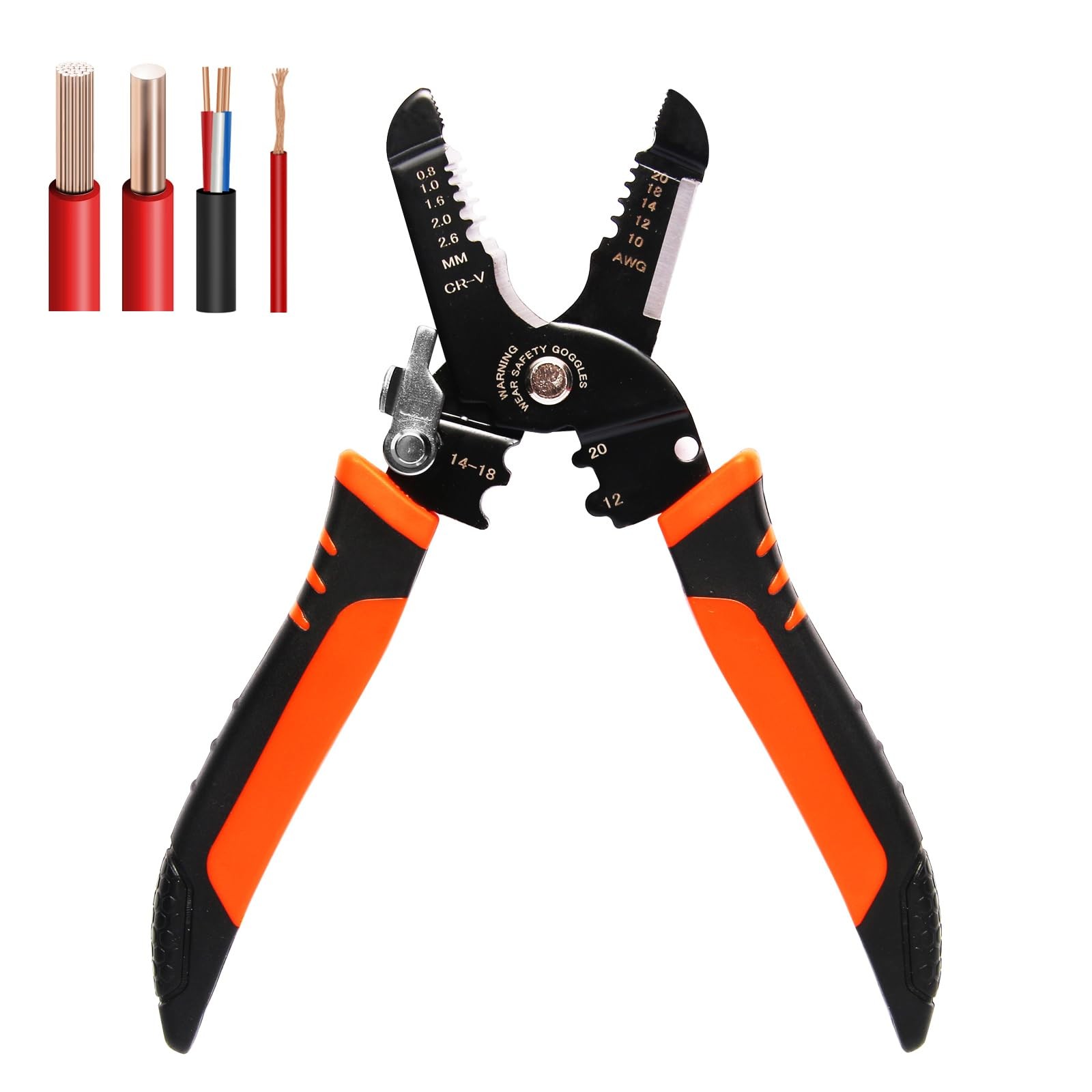 Wire Stripper, 3-rd Generation Wire Strippers or Crimping Tool, 5-IN-1 Wire Crim
