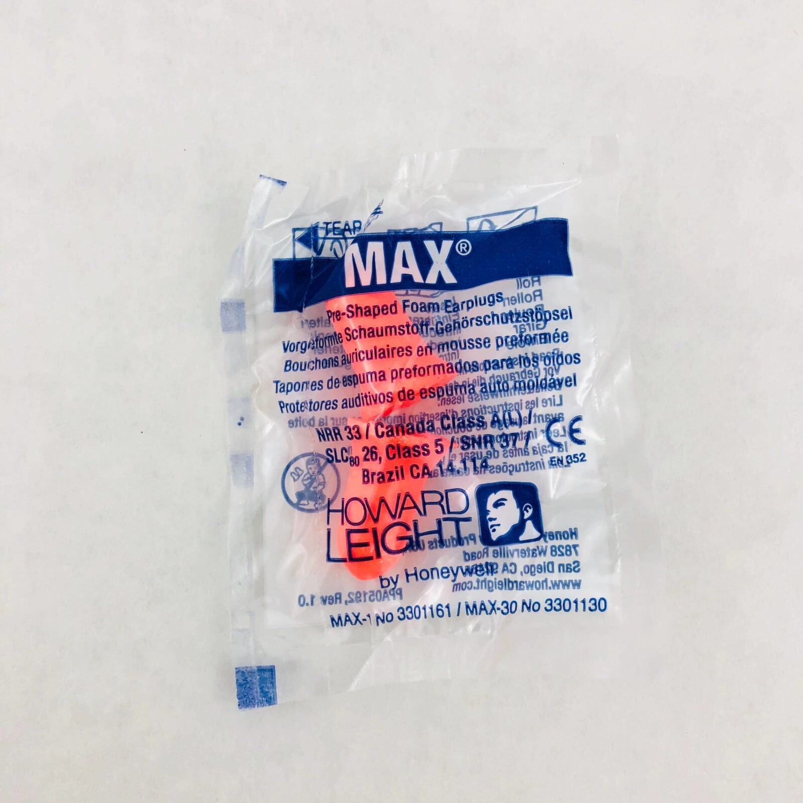 MAXIMUM 200 PR Disposable Foam Earplugs Noise Reduction NRR33 Sleep Aid Shooting