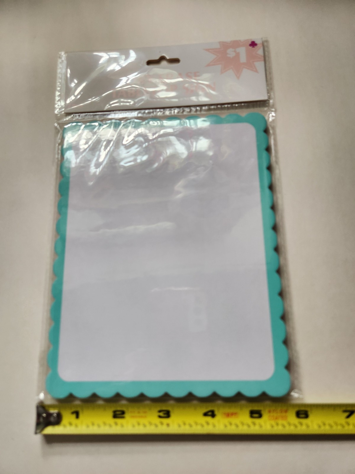 Lot of Mini Dry Erase White Boards 7 pkg of 2 Scalloped Edge