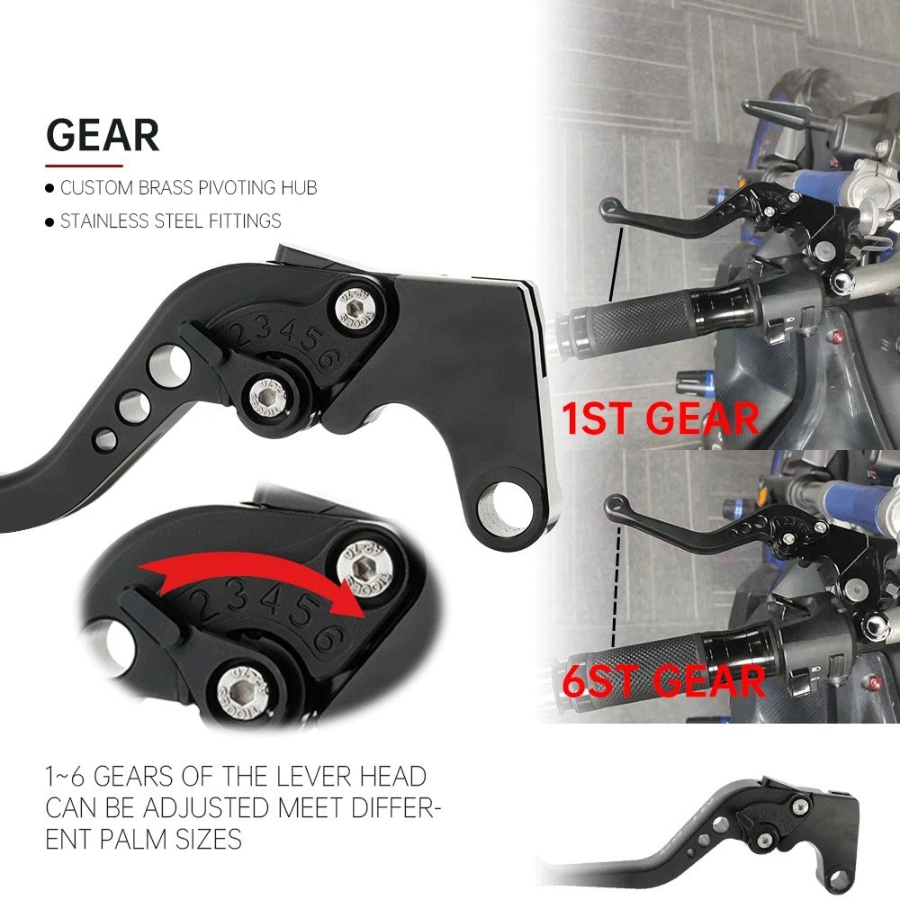 2025 Short Brake Clutch Lever For YAMAHA MT-07 MT07 MT-09 MT09 Tracer