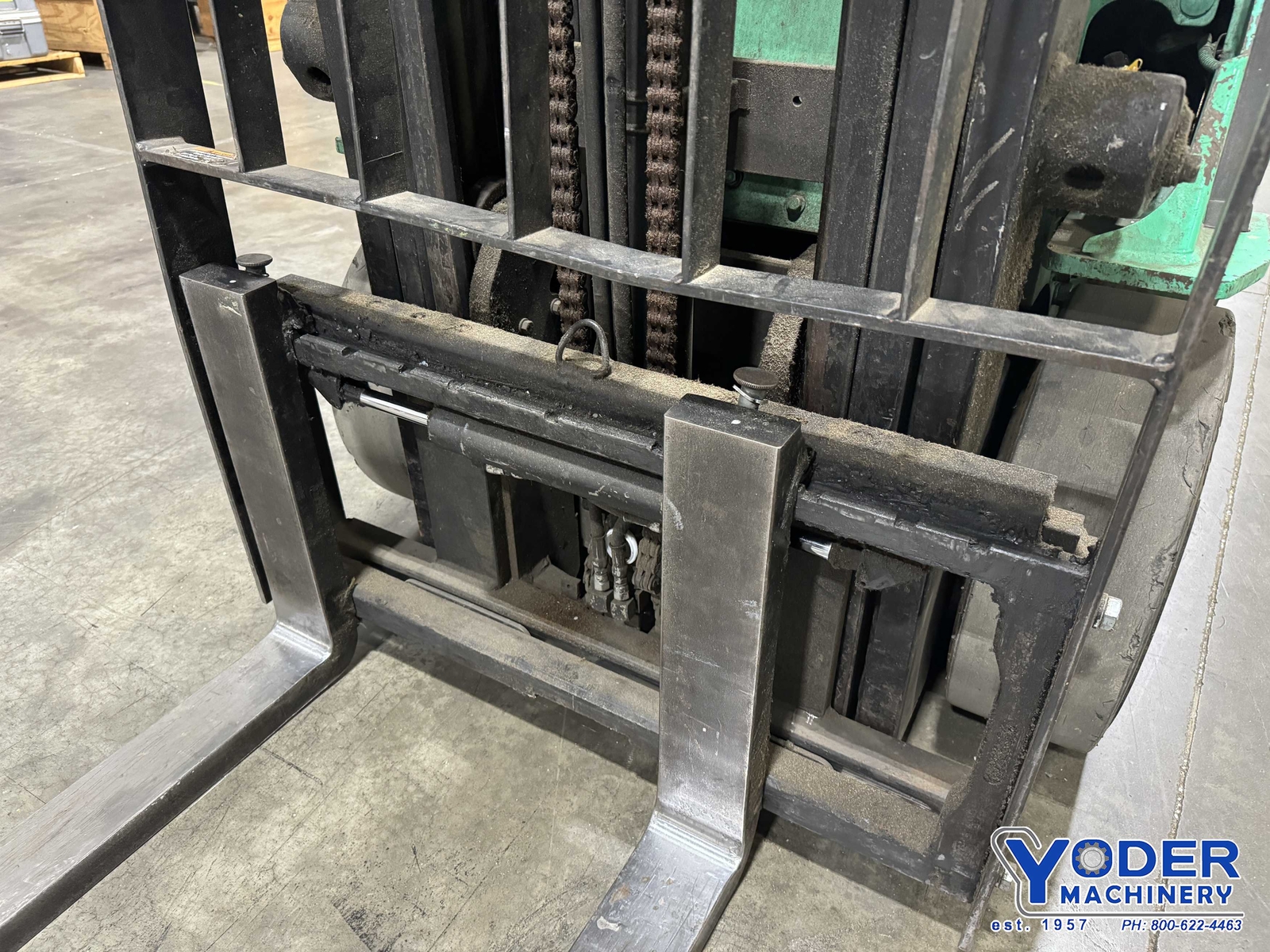 5000 LB MITSUBISHI MODEL #FGC25N LP GAS FORKLIFT: STOCK #78306