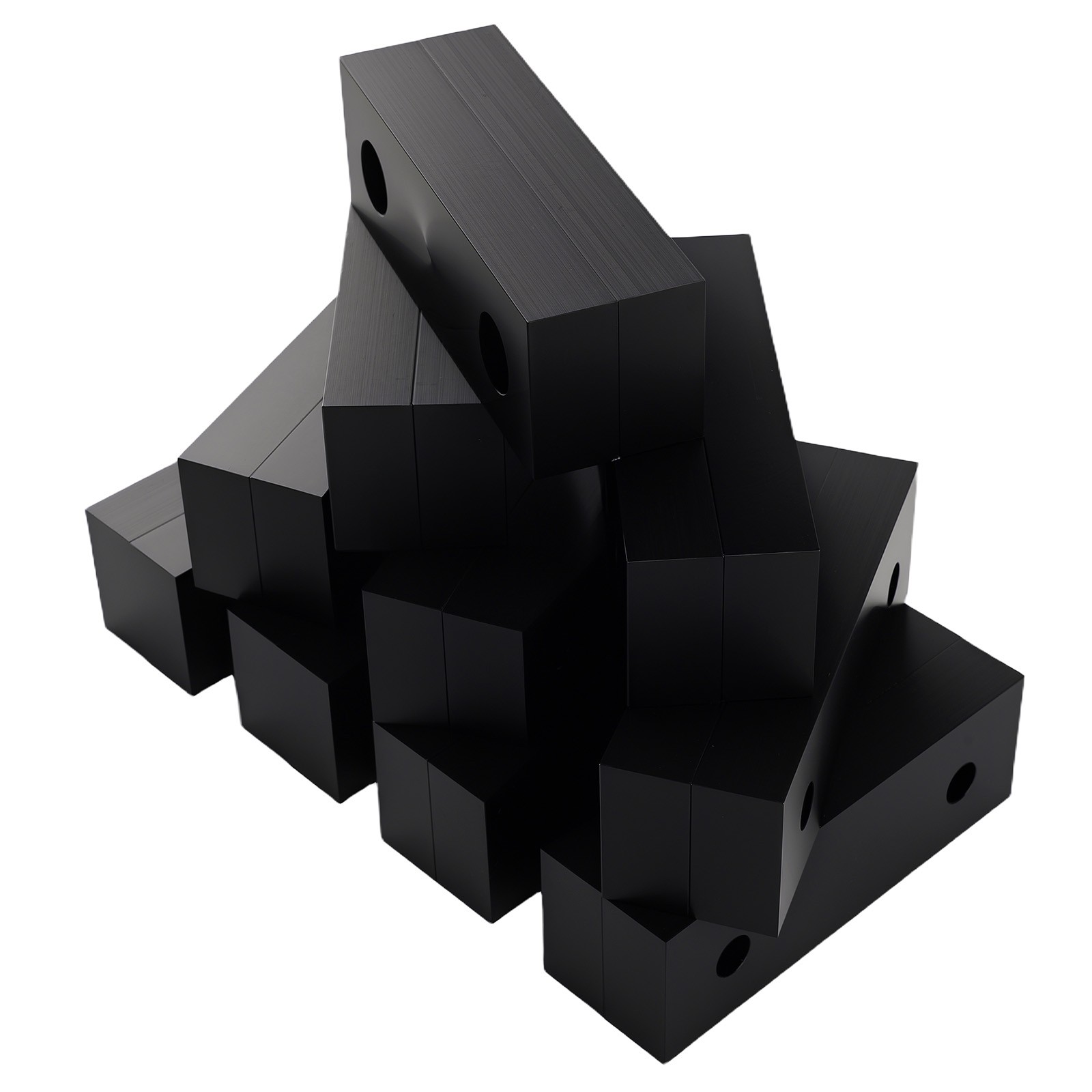 (10 PACK=20 Pieces) 6″x2″x1″ Machined Aluminum Soft Jaws Kurt 6″ Vise 6 x 2 x 1