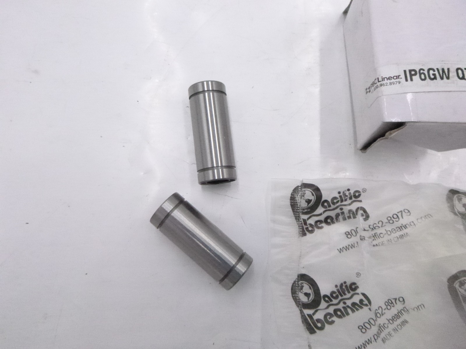 2-Pack PBC Linear Ball Bearing IP06GW 3/8″ ID Closed Double Wide