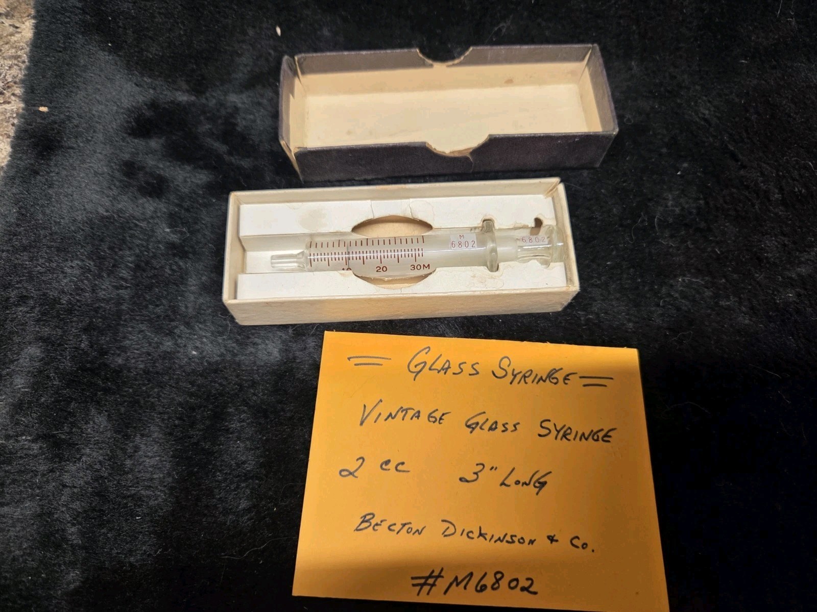2 cc/ml Glass Syringe BECTON, DICKINSON & CO. #M6802