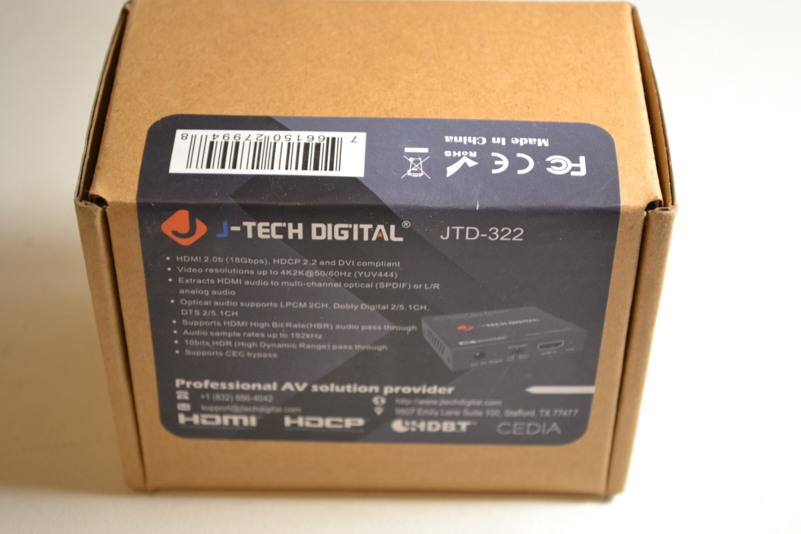 J-Tech Digital 4K 60HZ HDMI Audio Extractor Converter