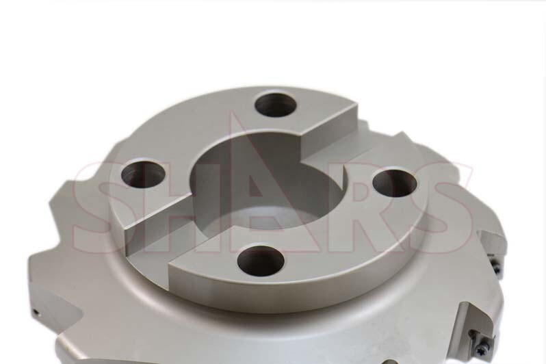 Shars CNC 8″ 90 Degree Indexable Face Mill with 12 APKT 1604 Inserts New L[