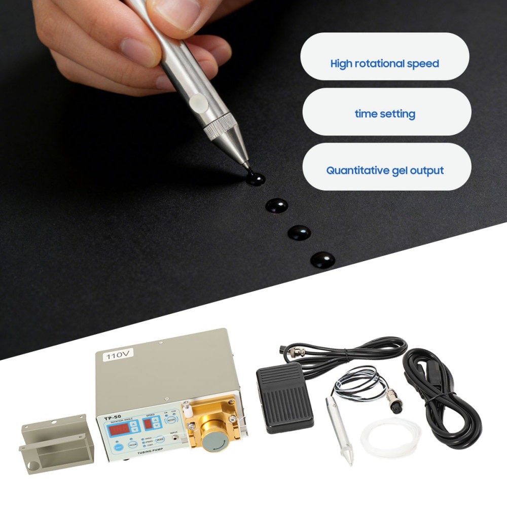 TP-50 Peristaltic Fast-drying Liquid Glue Dispenser Dispensing Machine 110V