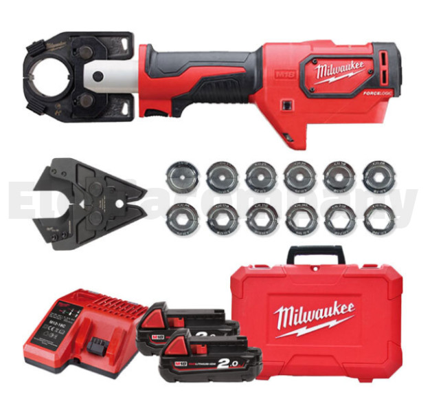 Milwaukee M18 HCCT-202C Hydraulic Cable Crimper Kit w/ 49-3246-4497 Jaw