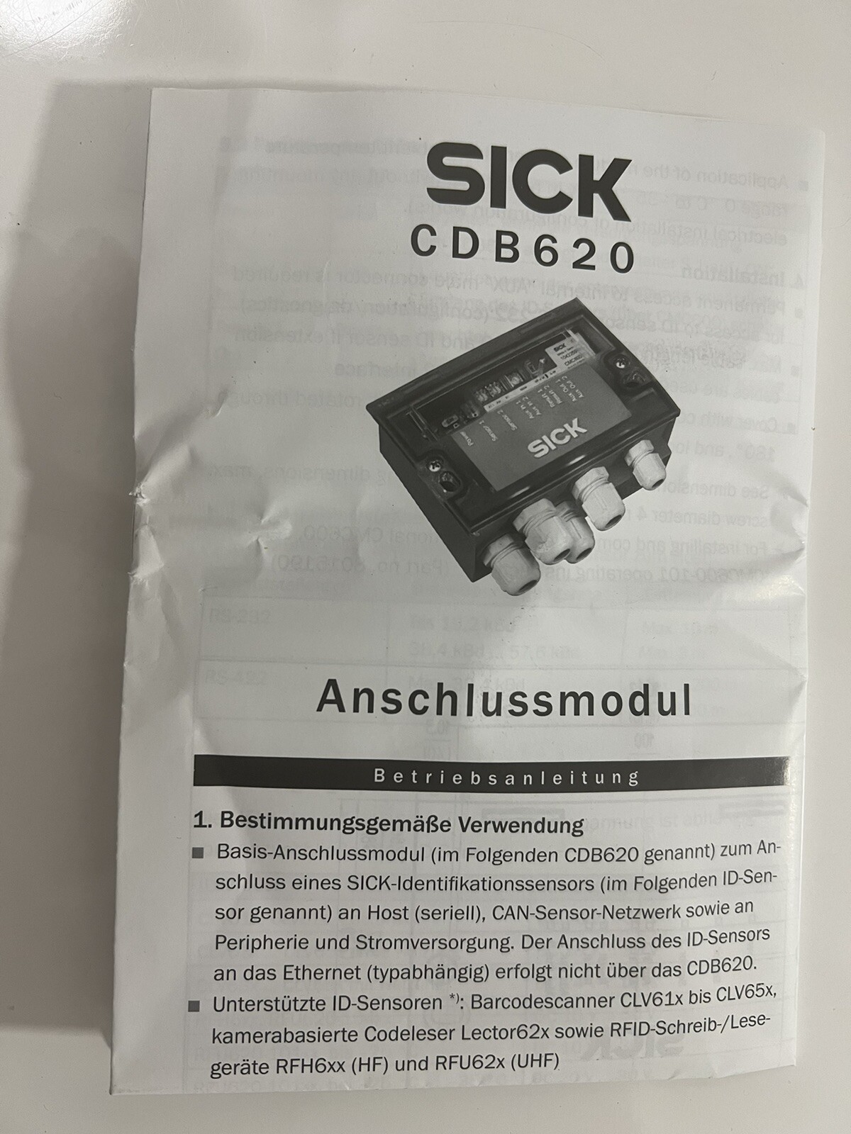 SICK CDB620-001 Connection Module – (Brand New) 1Pcs