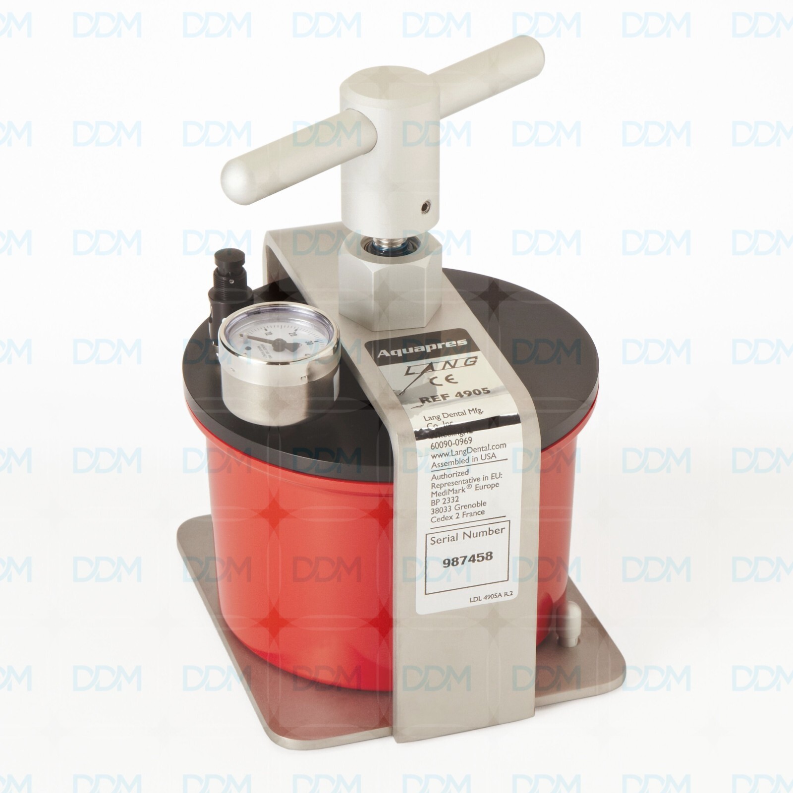 Lang Dental Aquapres High Capacity Hydraulic Pressure Curing Unit #4905A