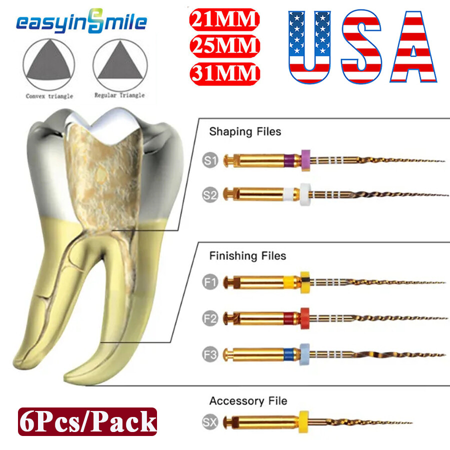 Dental Endo Rotary Files X-Pro Gold Taper Large NITI Endodontic Files 22packs