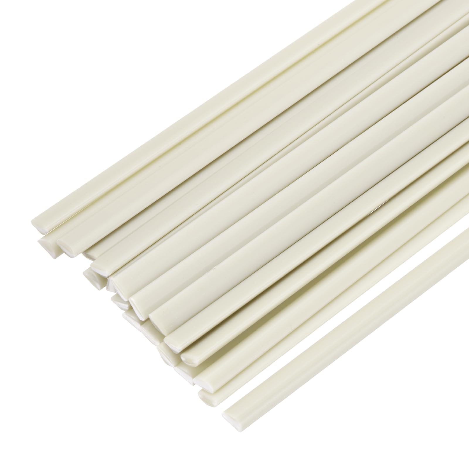 20 PCS Beige 8 Inch PP Plastic Welding Rods 3/16×1/4 Inch For Car Bumper