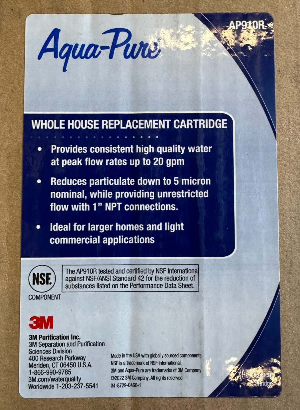 Aquapure AP910R – Whole House Replacement Cartridge Only