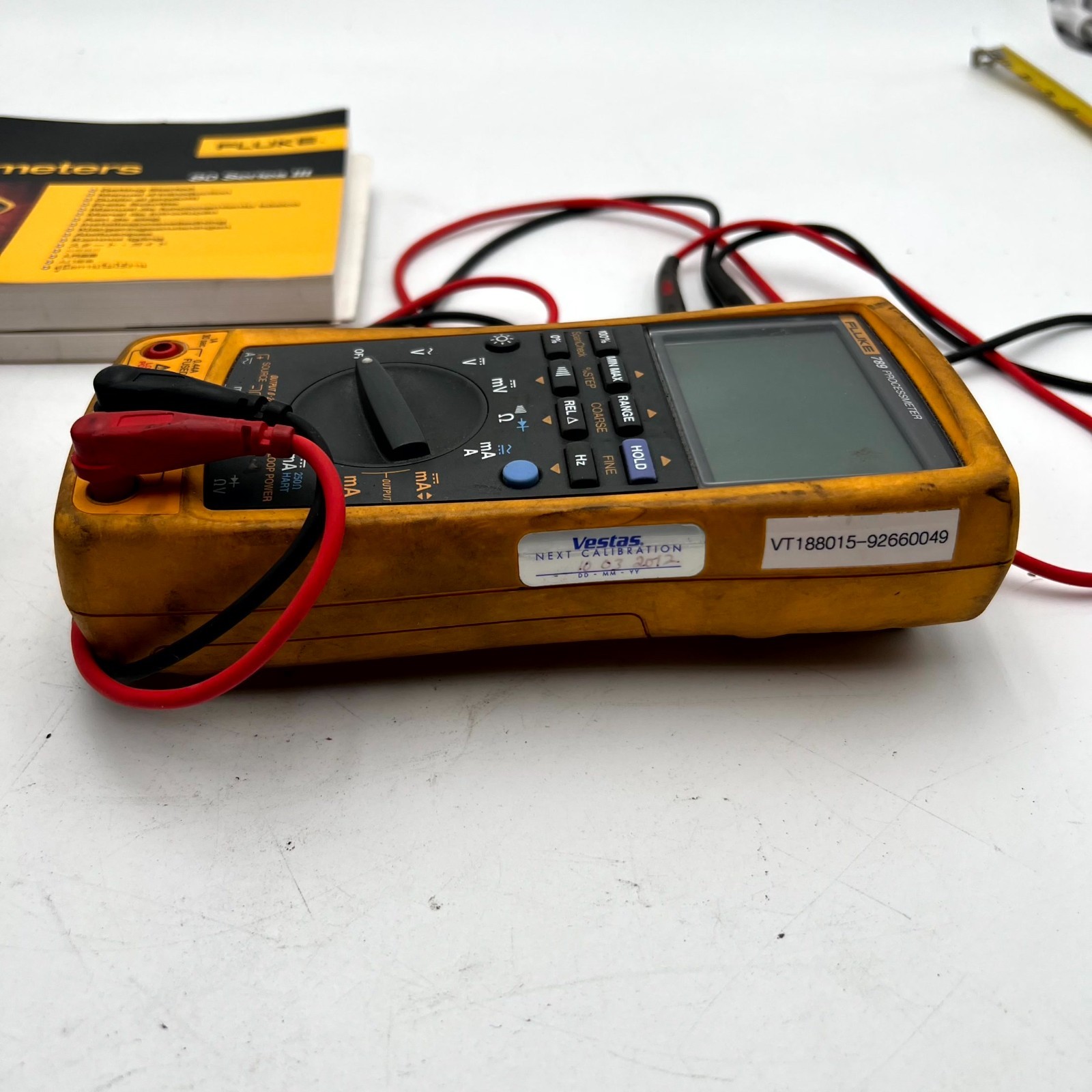 Fluke 789 ProcessMeter Digital Multimeter Loop Calibrator LCD Display With Leads