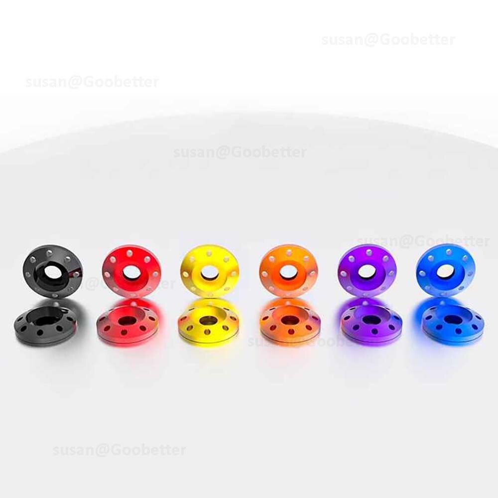 Aluminum Alloy M6 M8 Anodized Bolt Washers Gasket Drilled Spacer for Motorcycle